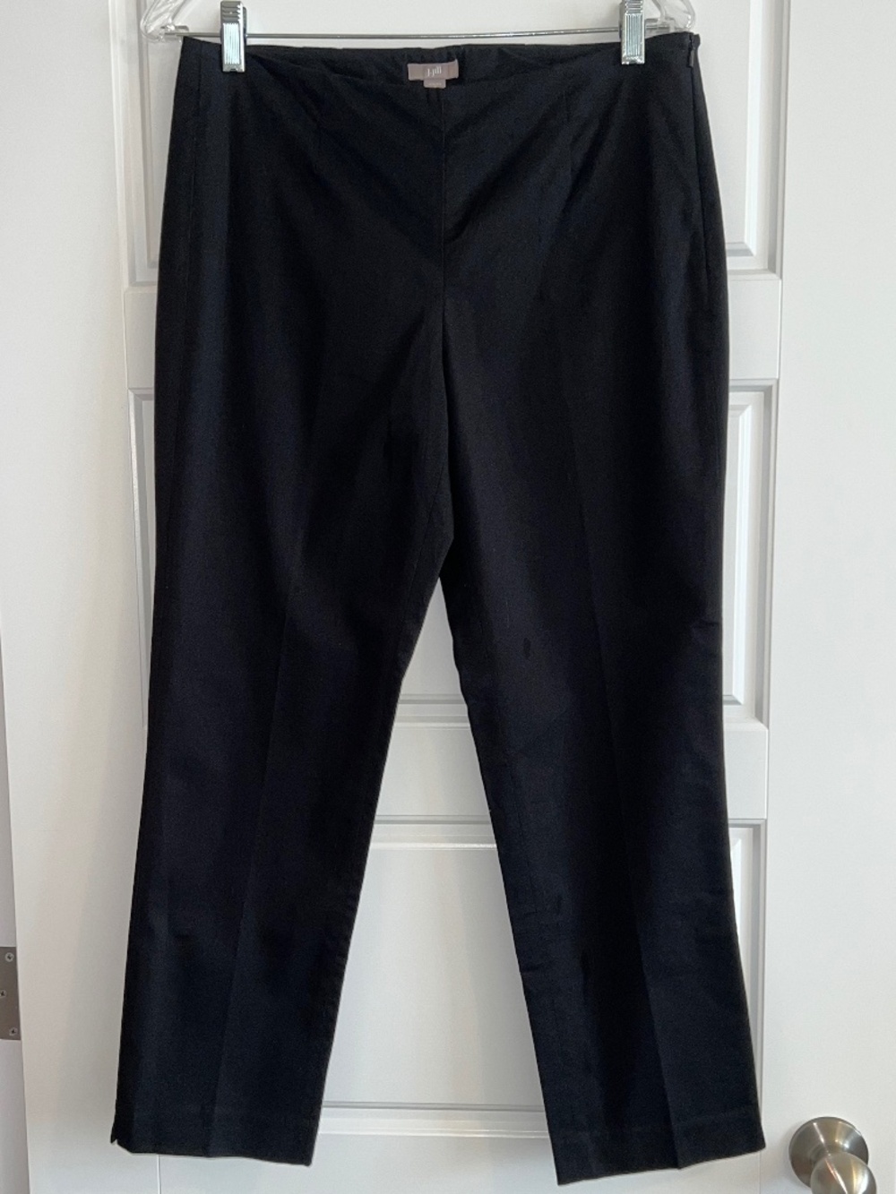 J. Jill Black Lightweight Cotton-Stretch Cropped Trouser Size 8 Petite